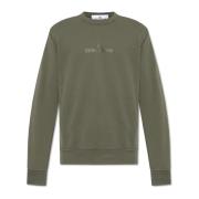 Sweatshirt met logo Stone Island , Green , Heren