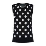 Vest met polka dot patroon Dolce & Gabbana , Black , Dames