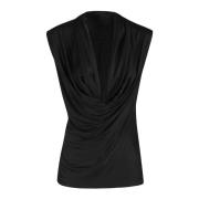 Mouwloze Gebreide Top Helmut Lang , Black , Dames