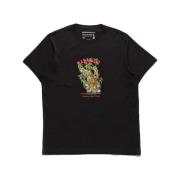 Bamboe Tijger Grafische Tee Maharishi , Black , Heren