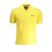 Gele Katoenen Polo Shirt met Logo Borduurwerk La Martina , Yellow , He...