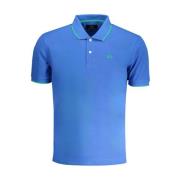 Blauw Katoenen Poloshirt met Logo La Martina , Blue , Heren