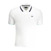 Geborduurde Contrast Poloshirt La Martina , White , Heren