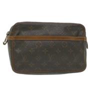 Pre-owned Canvas clutches Louis Vuitton Vintage , Brown , Dames