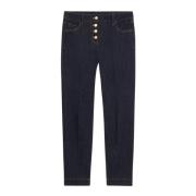 Donkerblauwe Skinny Jeans Oltre , Blue , Dames