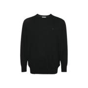 Premium Wol Crewneck Sweatshirt Calvin Klein , Black , Heren