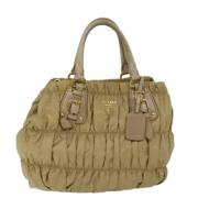 Pre-owned Fabric prada-bags Prada Vintage , Beige , Dames