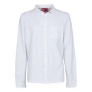 Italiaanse Polo Shirt van Zacht Katoen Gallo , White , Heren
