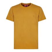 Gele Haan Geborduurd T-shirt Gallo , Yellow , Unisex