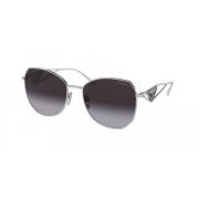 Stijlvolle zonnebril in blauwe tint Prada , Gray , Dames