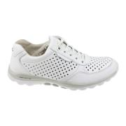 Witte Geperforeerde Wandelsneaker Gabor , White , Dames