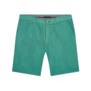 Linnen en Katoenen Bermuda Shorts Tommy Hilfiger , Green , Heren