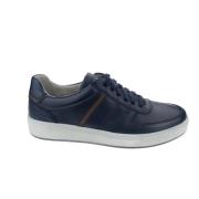 Blauwe Leren Sneakers Gabor , Blue , Heren