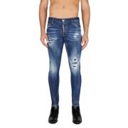 Stijlvolle Slim-fit Blauwe Jeans Dsquared2 , Blue , Heren