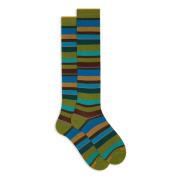 Italiaanse lange sokken Multicolor Streep Gallo , Multicolor , Heren