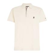 Heren Polo met Logorand Tommy Hilfiger , Beige , Heren