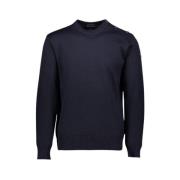 Mannen Crewneck Sweater met Schouderknopen Paul & Shark , Blue , Heren