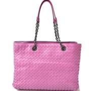 Pre-owned Leather totes Bottega Veneta Vintage , Pink , Dames