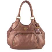 Pre-owned Leather totes Prada Vintage , Pink , Dames