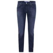 Lichtblauwe Stretch Denim Jeans Jacob Cohën , Blue , Heren