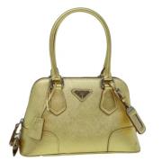 Pre-owned Leather prada-bags Prada Vintage , Yellow , Dames