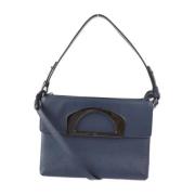 Pre-owned Leather totes Christian Louboutin Pre-owned , Blue , Dames