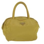 Pre-owned Nylon prada-bags Prada Vintage , Yellow , Dames