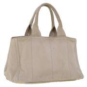 Pre-owned Canvas prada-bags Prada Vintage , Beige , Dames