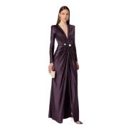 Elegante Ab54737E2 Jurk 200* Elisabetta Franchi , Purple , Dames