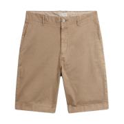 Katoenen Bermuda Shorts met Zakken Woolrich , Beige , Heren