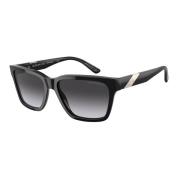 Zonnebril Ea4177-50788G Zwart/Grijs Verloop Emporio Armani , Black , H...