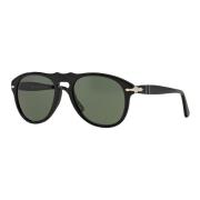 Zwart/Grijs Groene Zonnebril Persol , Black , Unisex