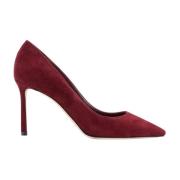 Rode Suède Stiletto Hakken Pumps Jimmy Choo , Red , Dames