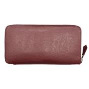 Pre-owned Leather wallets Hermès Vintage , Red , Dames