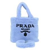 Pre-owned Cotton prada-bags Prada Vintage , Blue , Dames