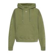 Sweatshirt met logo Off White , Green , Heren