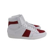Pre-owned Leather sneakers Yves Saint Laurent Vintage , White , Heren