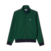 Paris Jacquard Monogram Sweatshirt Groen Lacoste , Green , Heren
