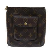 Pre-owned Canvas clutches Louis Vuitton Vintage , Brown , Dames