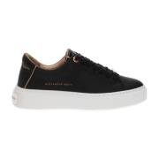 Leren London Sneakers Stijl Alexander Smith , Black , Dames