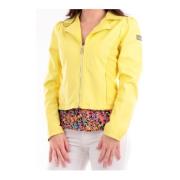 Eco-lederen damesjack modern design YES ZEE , Yellow , Dames