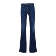 Flare Leg Jeans met Elastische Taille Liu Jo , Blue , Dames