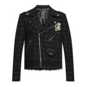 Jacket met Logo Balmain , Black , Heren