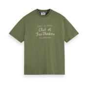 Relaxed Fit Artwork T-shirt Scotch & Soda , Green , Heren