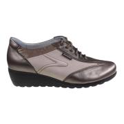 Ergonomische Sneaker - Taupe Brons Mephisto , Brown , Dames