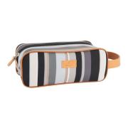 Zwarte Beauty Case met Multicolor Strepen Gallo , Multicolor , Unisex