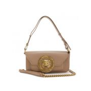 Beige Schoudertas met Leeuwenlogo Just Cavalli , Beige , Dames