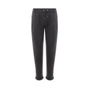 Donkergrijze Joggingbroek Brunello Cucinelli , Gray , Dames