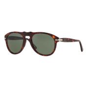 Klassieke zonnebril in Havana/Grey Green Persol , Brown , Unisex