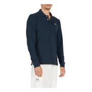 Stretch katoenen heren polo shirt La Martina , Blue , Heren